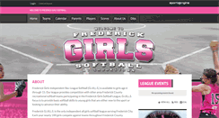 Desktop Screenshot of fredgirlssoftball.org